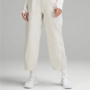 Lululemon sweatpants mixed fabric color bone size small